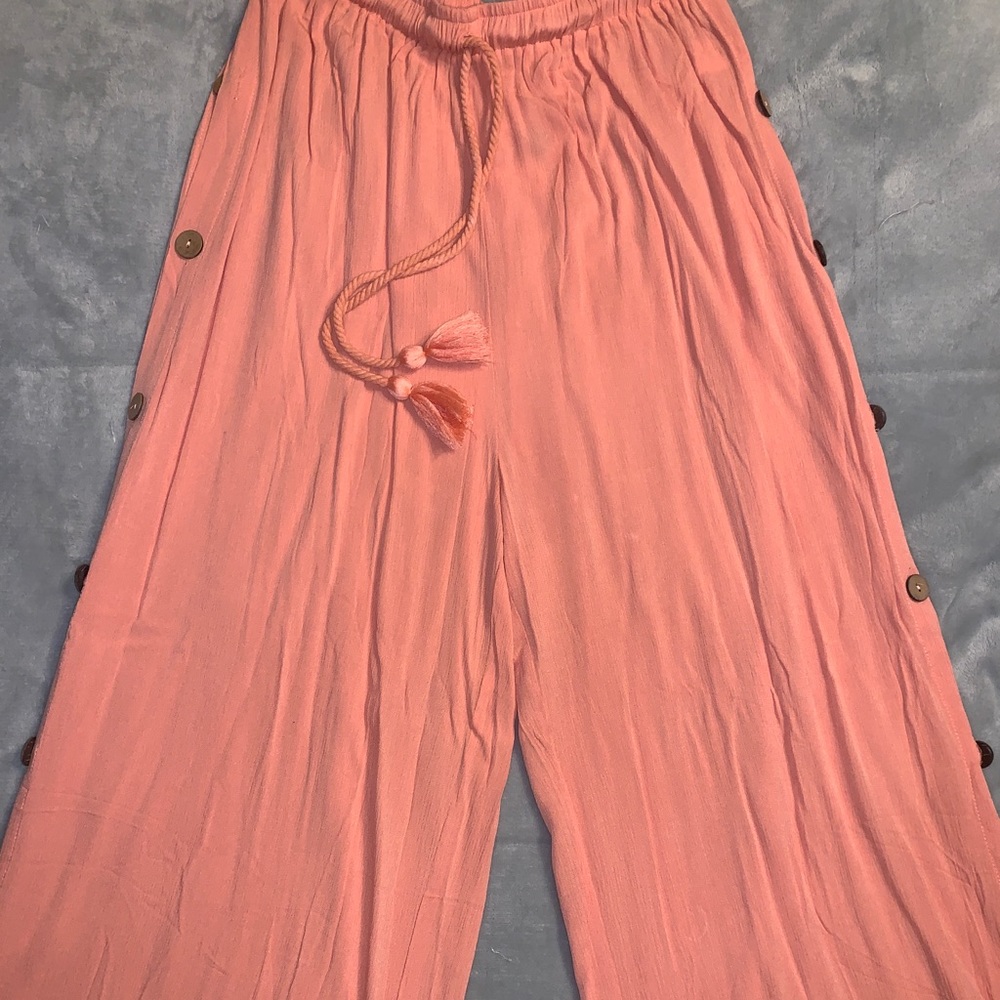 Peach Flare Beachy Pant